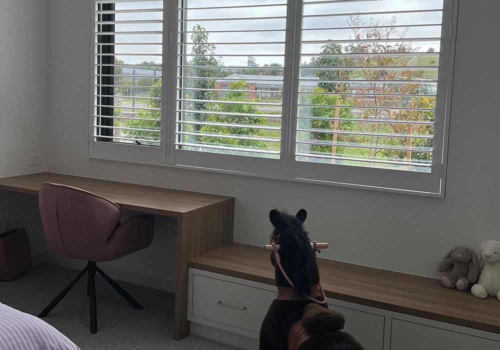 Plantation shutters in Batesford homestead