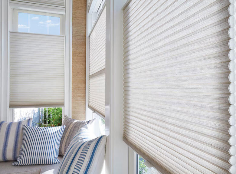 Honeycomb blinds installed by Victoria Blinds Geelong