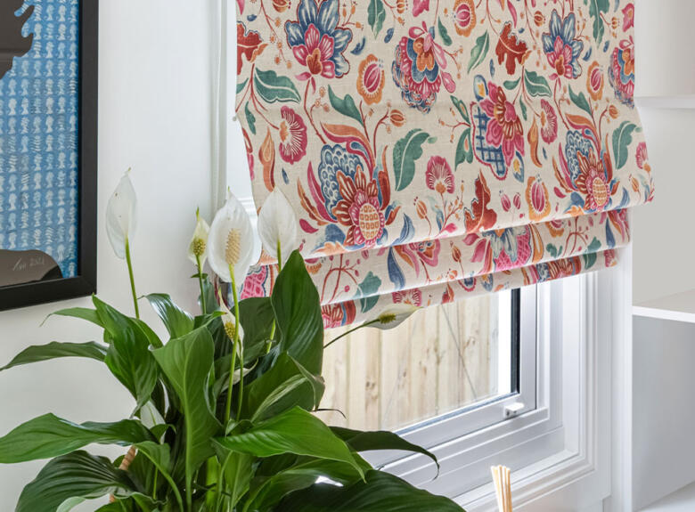 Roman blinds installed by Victoria Blinds Geelong
