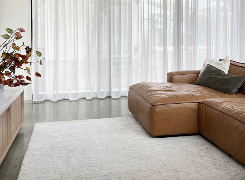 Sheer curtains installed by Victoria Blinds Geelong