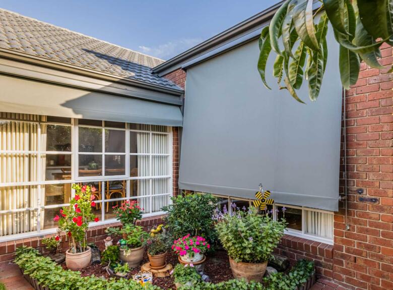 Auto awning installed by Victoria Blinds Geelong